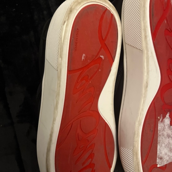 Christian Louboutin Black and White Women's Sneakers 37 1/2 - Picture 10 of 12